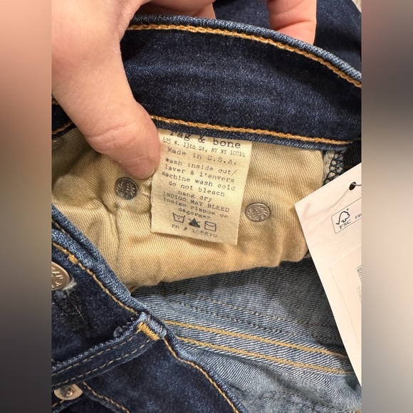 Rag & Bone High Rise Skinny Jeans in Heritage - Picture 9 of 9